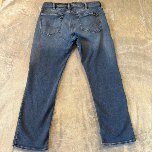 Silver Relaxed Fit Denim Blue Jeans Mn’s Sz 38x32 - Picture 6 of 10